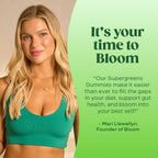 Buy now Bloom Super Greens Gummies, Daily Greens Superfood Fiber Gummies with Fruits, Vegetables, Vitamins & Minerals for Digestive & Gut Health, Bloating Support, Strawberry Kiwi, 12 Servings (48 Total) at indiglob india