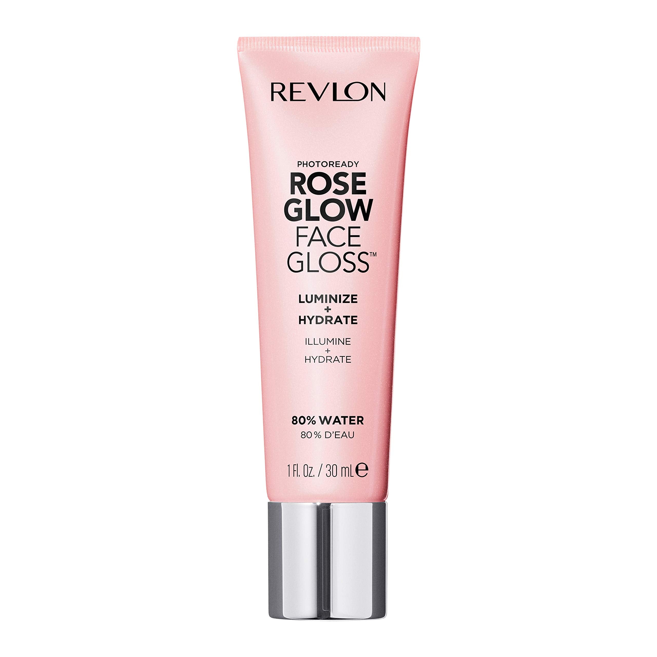 Buy now Revlon PhotoReady Face Gloss Rose Glow Primer, Makeup for All Skin Types, Hydrates, Illuminates & Moisturizes, Infused with Glycerin & Olive Oil Extract, 80% Water, 1 Fl Oz at indiglob india