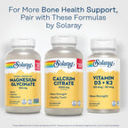 SOLARAY Calcium Citrate 1000 mg, 275 VegCaps | Bone & Teeth Support, Gentle Digestion Formula, 68 Servings, Vegan, Lab Verified