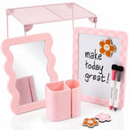 Stylish Locker Accessories Kit - Includes Shelf, Mirror, Whiteboard & More