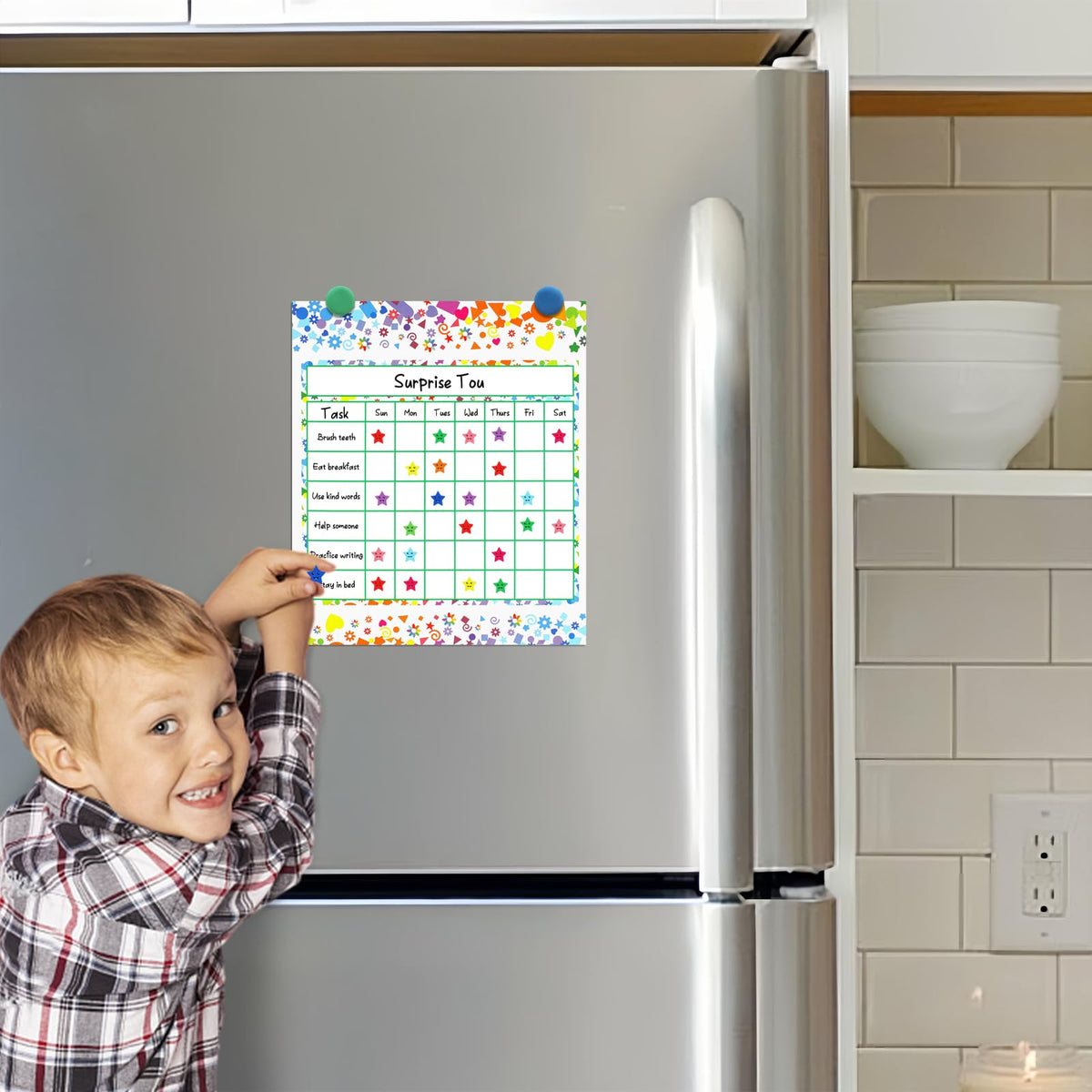 Utron 80 Pack Reward Chart for Kids, Incentive Chart Behavior Chart for Kids at Home, 2 Designs with 2160 Star Sticker, Kids Chore Chart, Sticker Chart for Kids Behavior