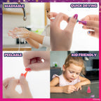 Disney Princess Nail Polish Set, 18-Piece Peel-Off for Girls, Ages 3+