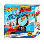 Buy now Hot Wheels City Toy Car Track Set, Bat Loop Attack with Adjustable Loop & Launcher, 1:64 Scale Vehicle, Connects to Other Sets at indiglob india