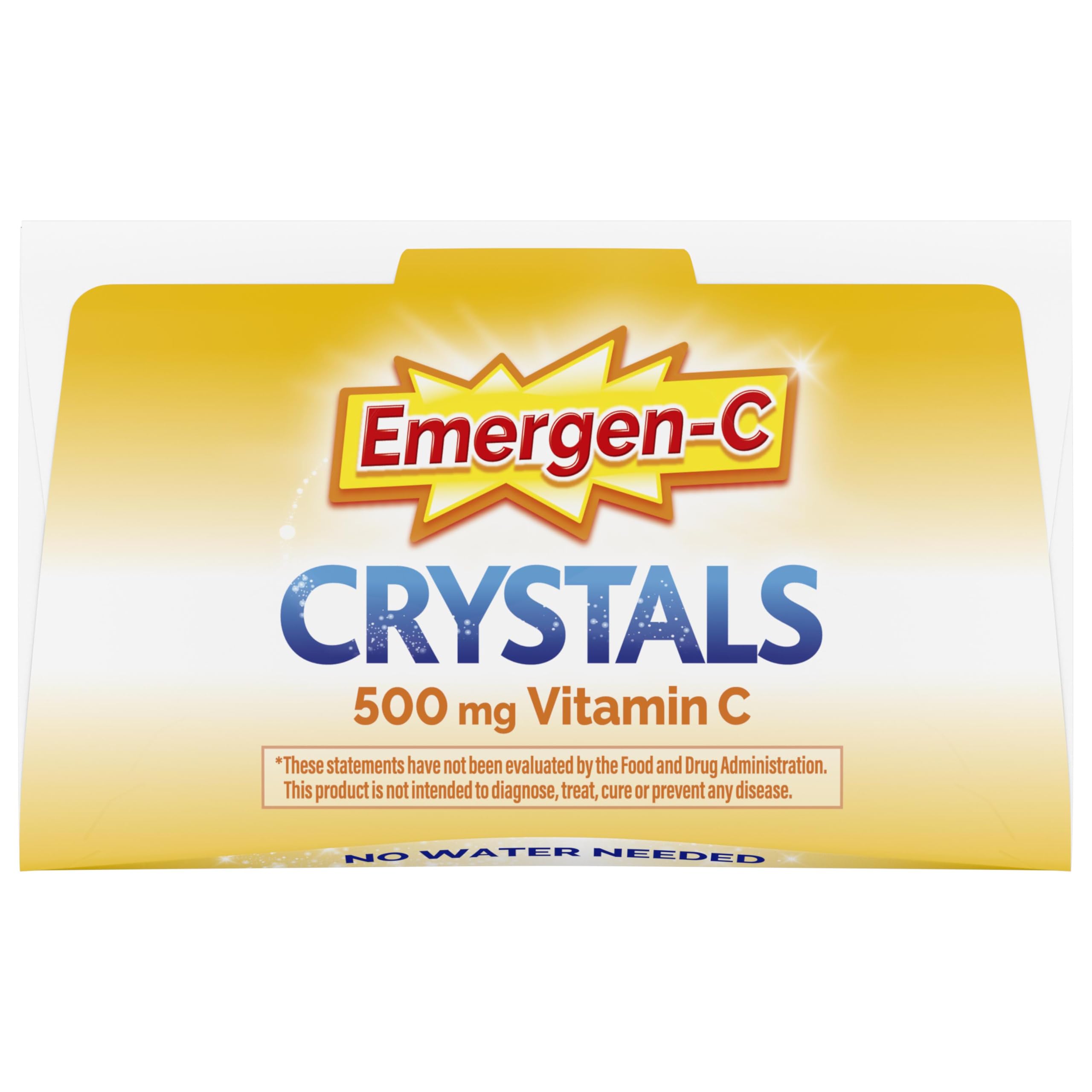 Emergen-C Vitamin C 500mg, Immune Support Crystals, Orange, 56 Packets | High Potency Vitamin C, B Vitamins for Energy, Zinc and Manganese, No Water Needed, Easy Pouch Format