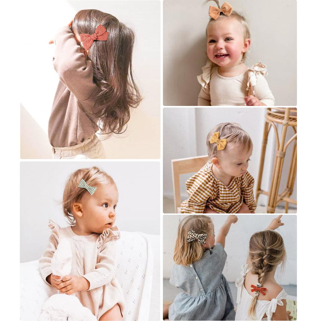 Jesries 21 Pack Baby Hair Clips for Girls, Hair Bows & Toddler Accessories