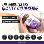 Organic 5-HTP - 200 mg | 99% 5HTP Concentration, Plus Cofactor Vitamin B6 & Lion’s Mane | Water Extracted from Organic Griffonia Seeds | Supports Mood, Cognition & Sleep (60 Capsules | 30 Servings)