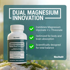 MacuHealth Magnesium Glycinate & L-Threonate 145 mg - Absorbable Magnesium