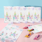 DaiUni 30 PCS Unicorns Goodie Bags Party Favor Bags for Kids Girls Birthday