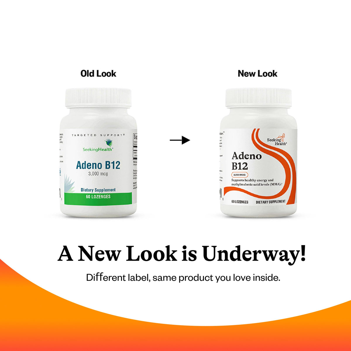 Seeking Health Adeno B12 Formula - 60 Easy-To-Deliver Lozenges
