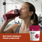 Kate Naturals Organic Beet Root Powder for Smoothies, Baking & Juice, 8oz | Non-GMO, Raw Beetroot Superfood Extract & Natural Red Food Coloring & Nitric Oxide, Earthy Flavor