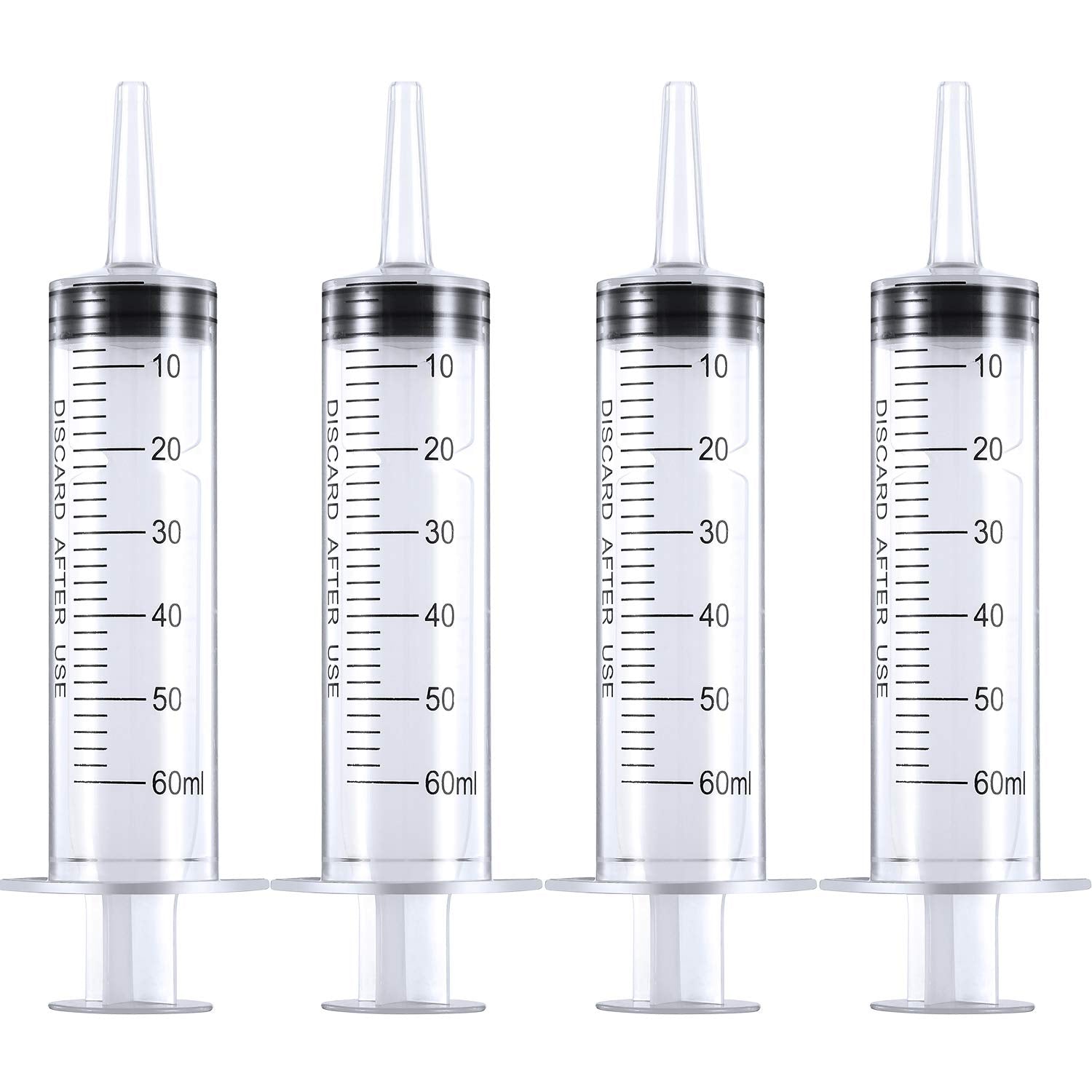 Buy now Frienda Large Plastic Syringe 4 Pack Measuring Syringe Tools Dispensing Multiple Uses(60 ml) 60 ml at indiglob india