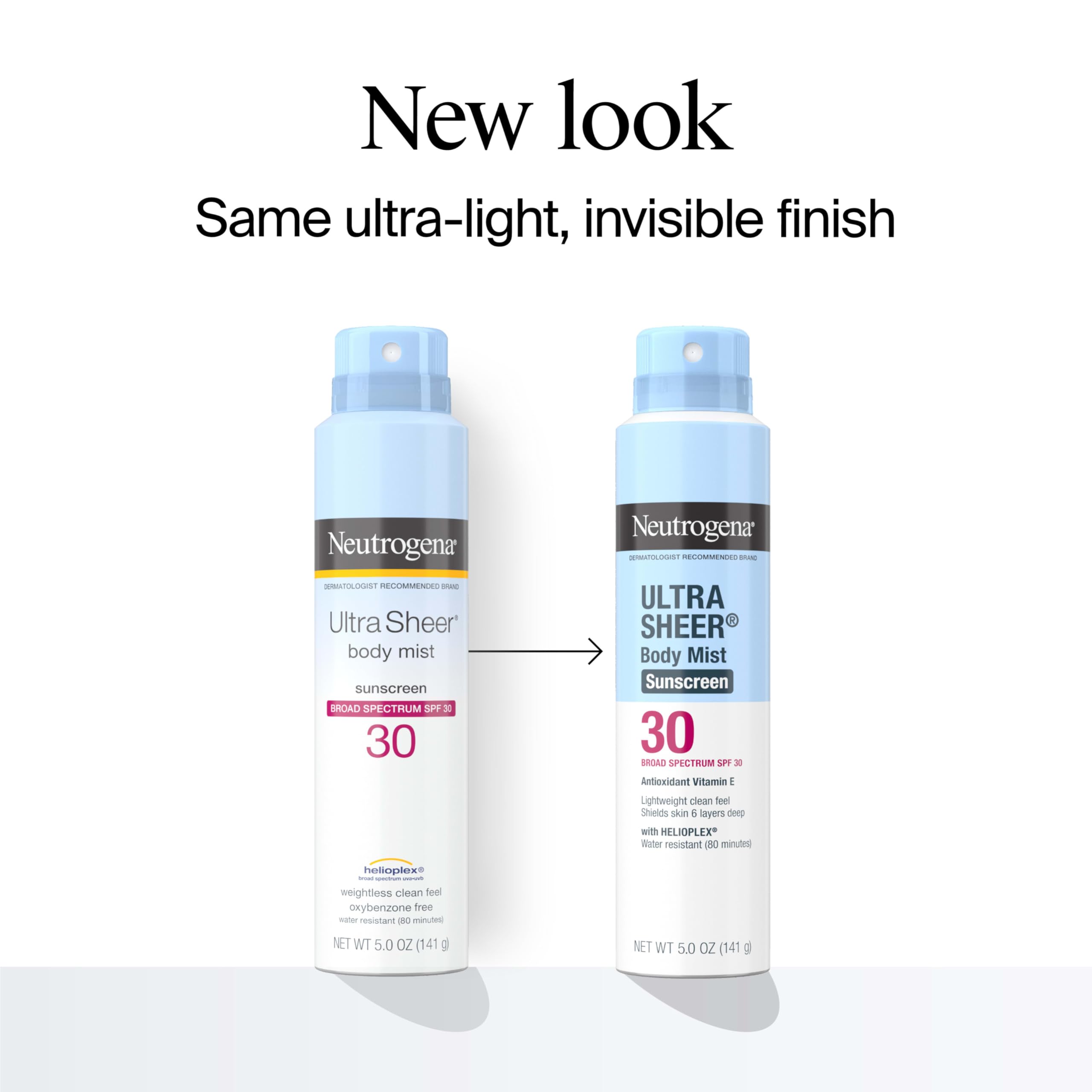 Buy now Neutrogena Ultra Sheer Body Mist Sunscreen Spray, Broad Spectrum SPF 30, Oil-Free & Non-Comedogenic UVA/UVB, 5 oz Pack of 3, Packaging may vary at indiglob india