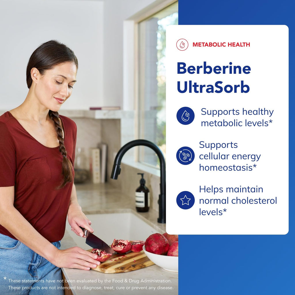 Pure Encapsulations Berberine UltraSorb, 60 Capsules | Enhanced Absorption Berberine Phytosome 550 mg, Supports Metabolic and Cardiometabolic Health*