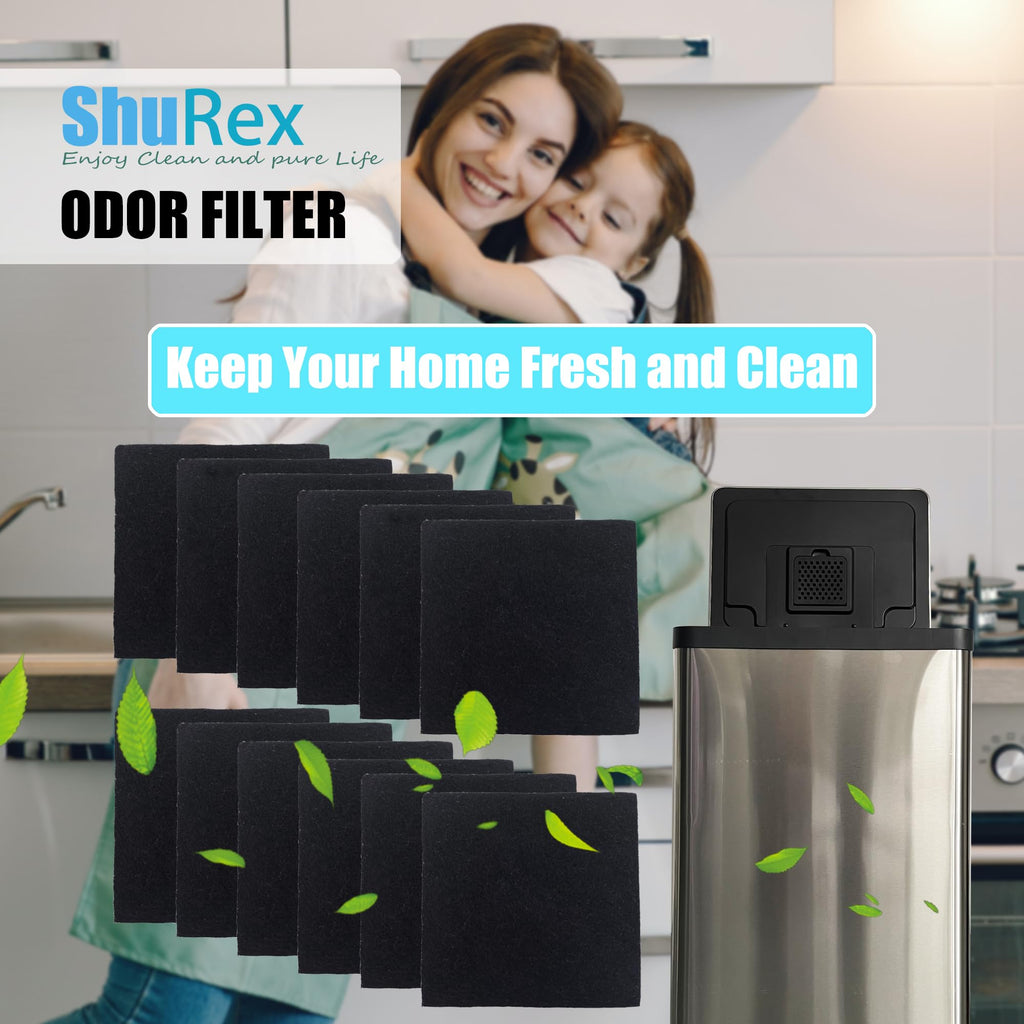 12 Pack Odor Absorbing Filter Refills for SIMPLI-MAGIC Trash Cans