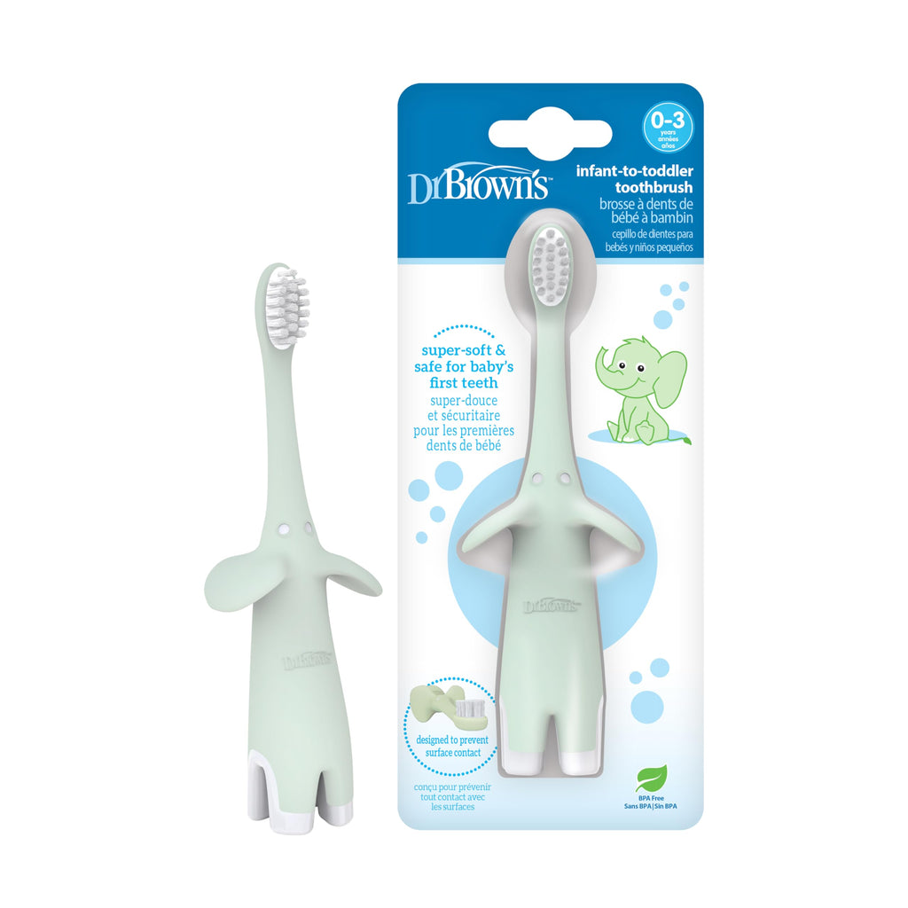 Buy now Dr. Brown's Infant-to-Toddler Toothbrush, Giraffe & Strawberry Toothpaste Set at indiglob india