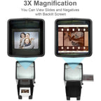 DIGITNOW!35mm Slide and Film Viewer, 3X Magnification LED Lighted Illuminated Viewing,USB Powered/Battery Operation-for 35mm Slides & Positive Film Negatives(4AA Batteries Included)