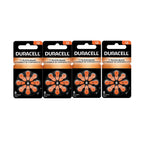Duracell Hearing Aid Batteries Orange Size 13, 32 Count Pack, 13A Size Hearing Aid Battery with Long-Lasting Power, Extra-Long EasyTab Install for Hearing Aid Devices