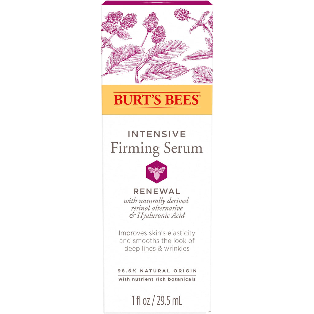 Buy now Burt's Bees Renewal Intensive Firming Serum With Natural Retinol Alternative and Hyaluronic Acid, Powerful Anti-Aging Ingredients, 98.6 Percent Natural-Origin Skin Care, 1 fl. oz. Bottle at indiglob india