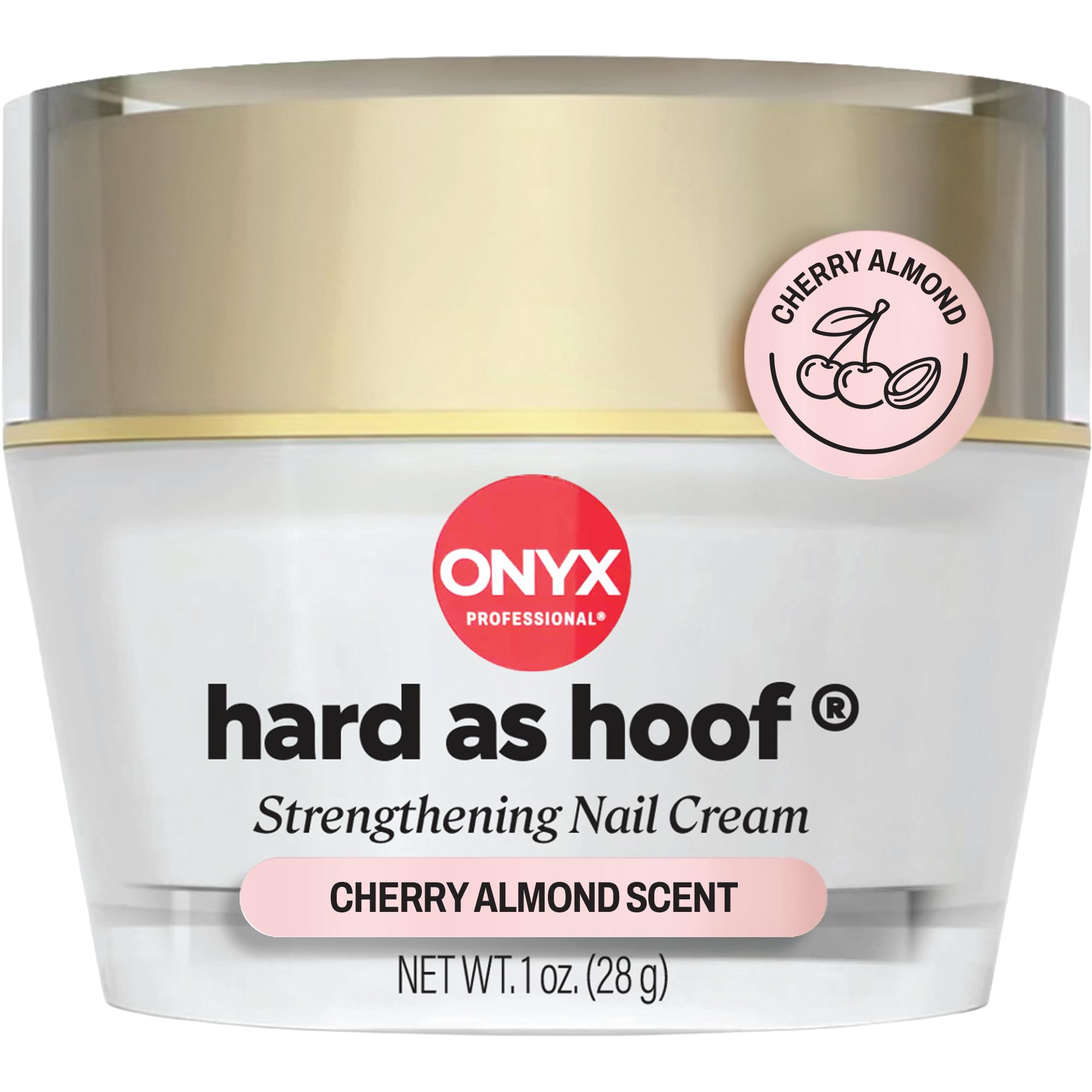 Onyx Professional Hard as Hoof Nail Strengthening Cream, Island Coconut Scent - Nail Growth and Conditioning Cuticle Cream Stops Splits, Chips, Cracks & Strengthens Nails, 1 oz