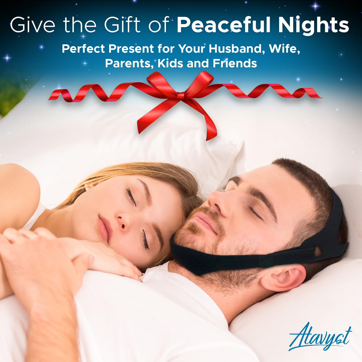 Chin Strap for CPAP Users and Sleeping - Anti Snoring Device