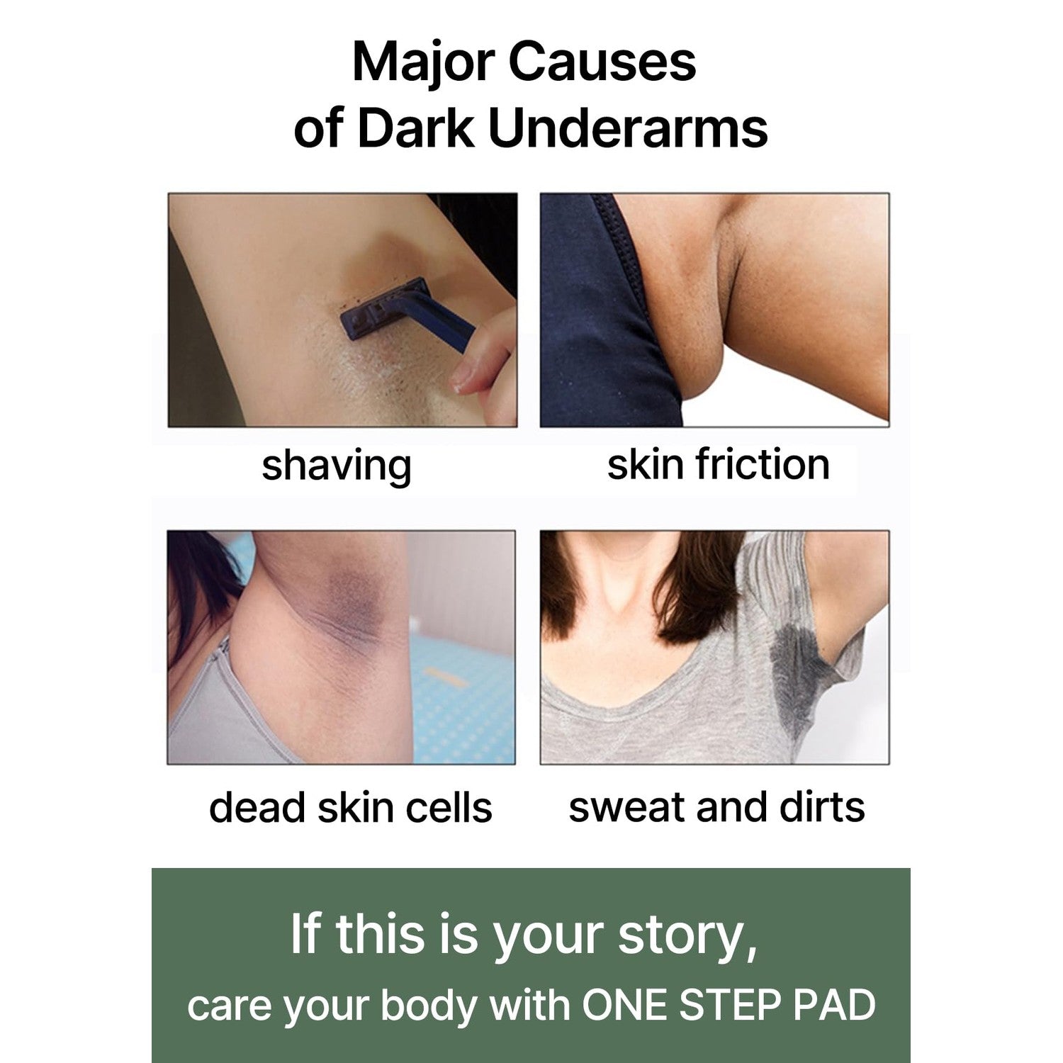 Buy now celimax ONE STEP Body Brightening Pad | with Green Tea & White Truffle, for Underarm, Knee & Elbow, Gentle Exfoliating & Hydrating Body Scrub, 110ml (60 pads) at indiglob india