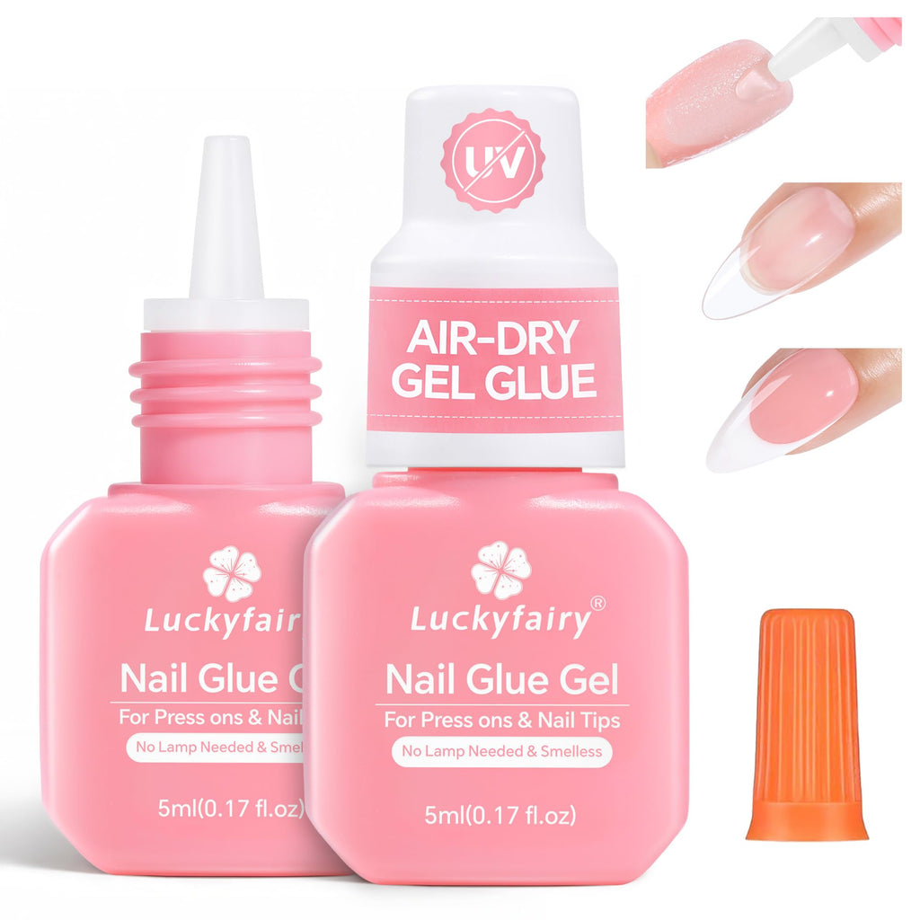 Luckyfairy Super Strong Gel Nail Glue for Press On Nails
