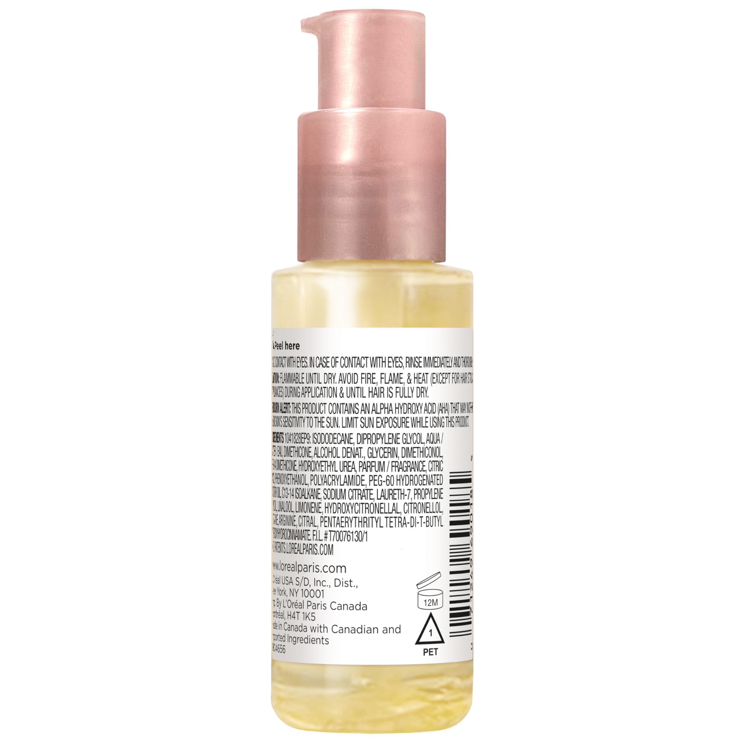 L'Oreal Paris Bond Repair+ Hair Oil-in-Serum, Heat Protectant to Strengthen Damaged, Color-Treated Hair, Provides Intense Shine and Frizz Control, EverPure, 1.6 Fl Oz (Packaging May Vary)