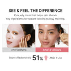 medicube Jelly Gel Mask with Salmon DNA PDRN Pink Collagen, 4EA | Overnight Face Mask for Glass Glow Skin - Elasticity, Hydrating, Firming and Moisturizing, Korean Skincare, 28g x 4ea