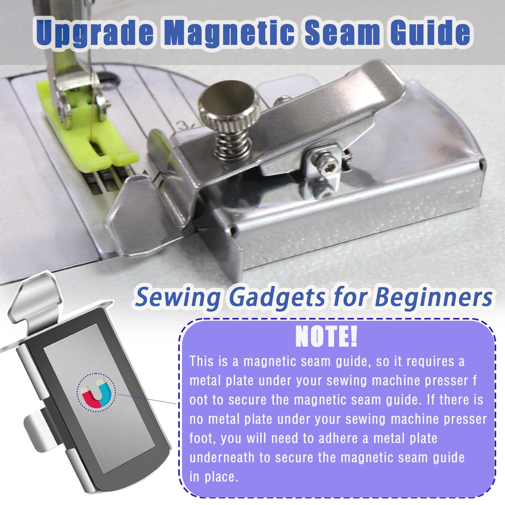Magnetic Seam Guide for Sewing Machine Universal Sewing Supplies Parts