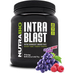 Buy now NutraBio Intra Blast Bcaa Powder Amino Acid Supplement, Electrolyte & Hydration Blend, Intra, Pre Workout & Muscle Recovery, 20g Eaa Amino Acids Powder, 5g Glutamine- Grape Berry Crush, 30 Serving Grape Berry Crush at indiglob india