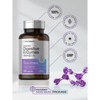Horbäach Essential Digestive Enzymes | 100 Capsules | Enzyme Blend for Men & Women | Non-GMO & Gluten Free Supplement