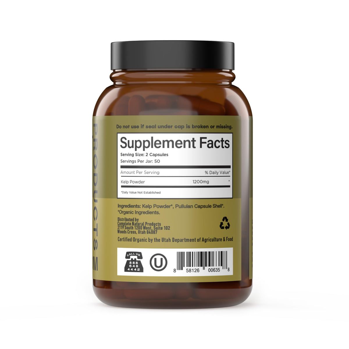 CNP | Icelandic Sea Kelp Capsules 600mg - Iodine, Thyroid Support Pills