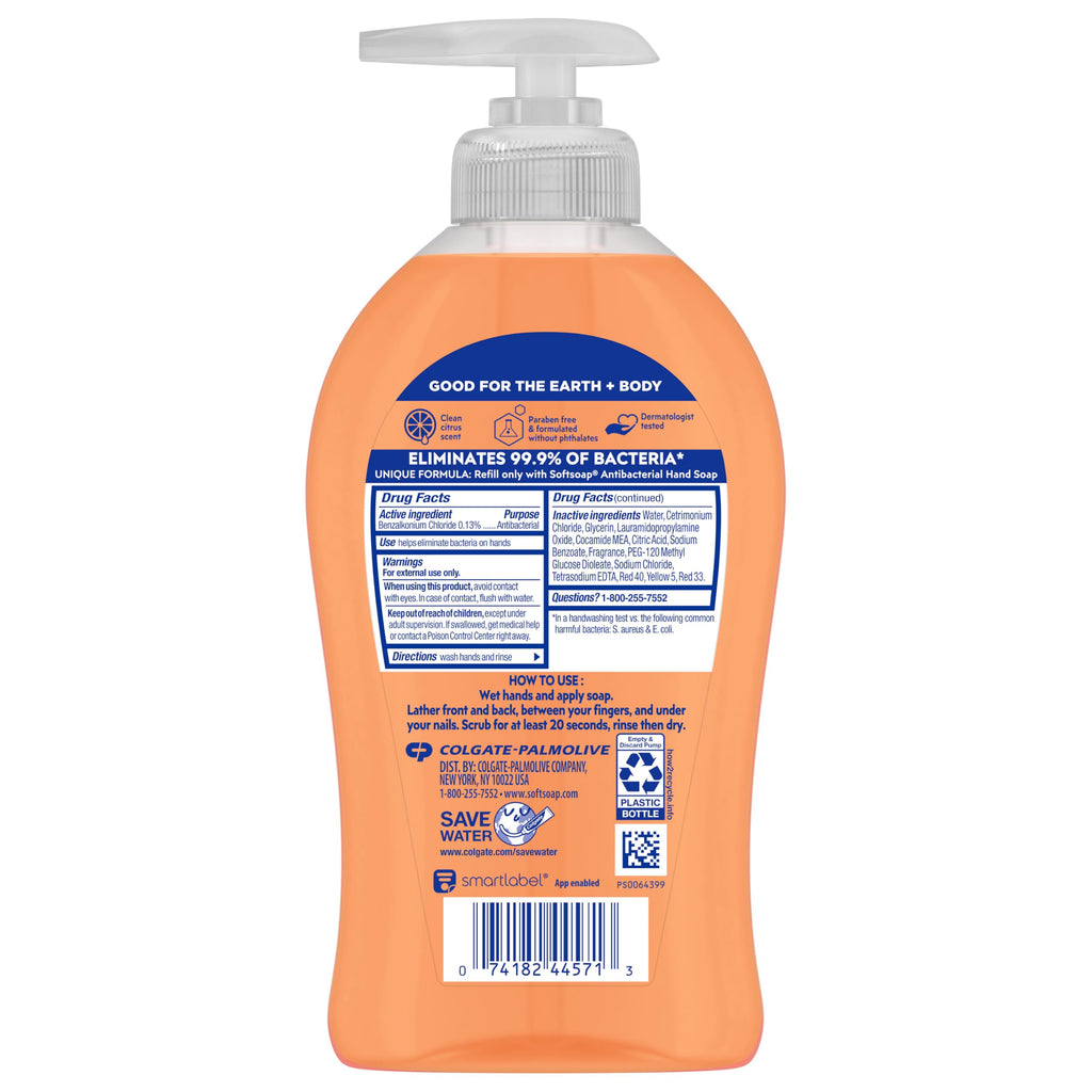 Buy now Softsoap Antibacterial Liquid Hand Soap, Crisp Clean Scent, 11.25 Ounce, 6 Pack at indiglob india