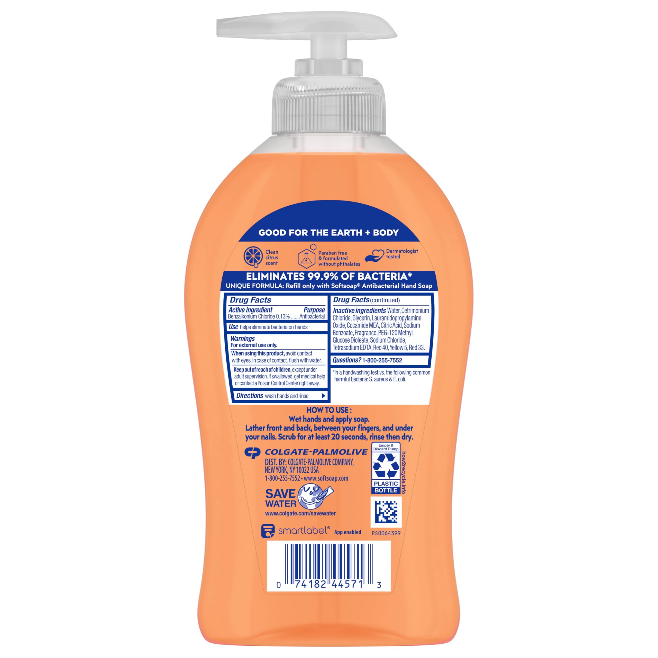 Buy now Softsoap Antibacterial Liquid Hand Soap, Crisp Clean Scent, 11.25 Ounce, 6 Pack at indiglob india