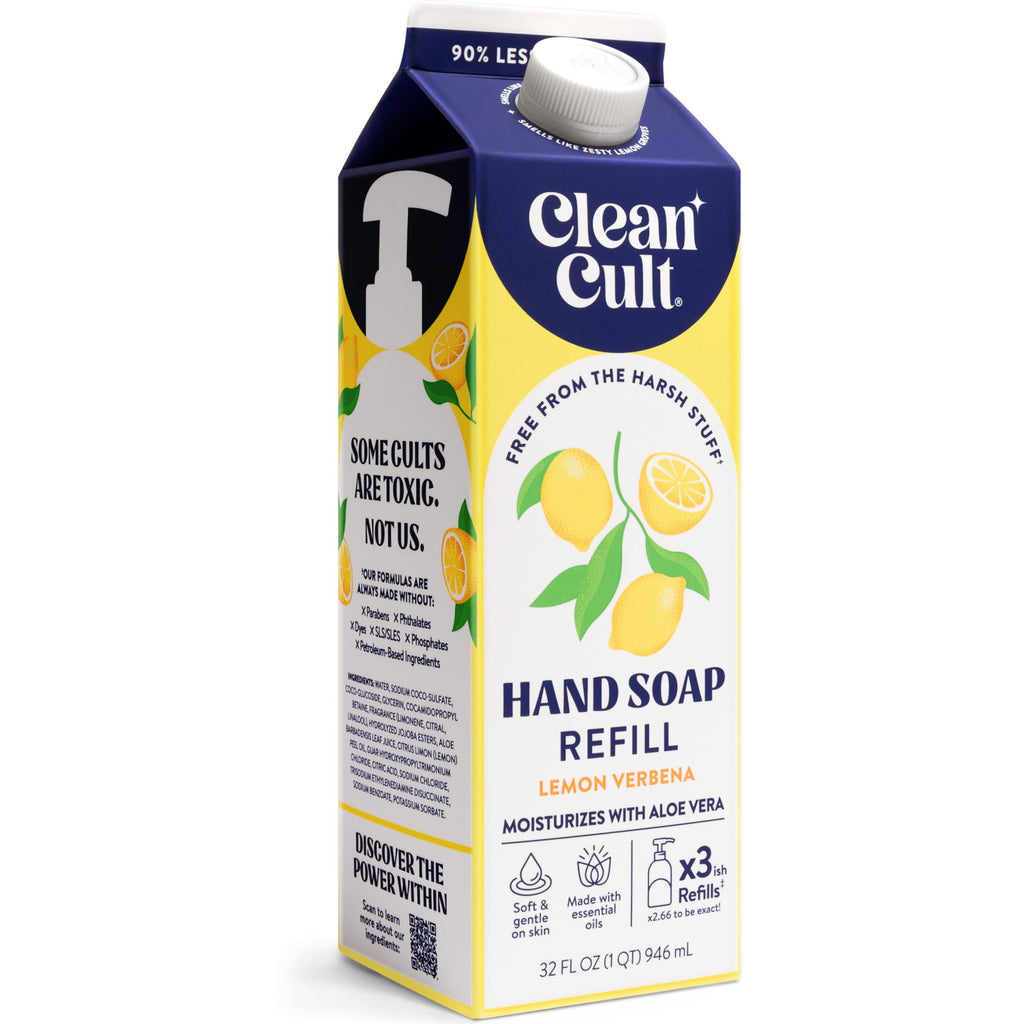 Buy now Cleancult Liquid Hand Soap Refills - Moisturizes Dry & Sensitive Skin - Made with Aloe Vera & Lavender Essential Oils - Wild Lavender - Eco Friendly - Paper-Based Packaging - 32 oz/2 Pack at indiglob india