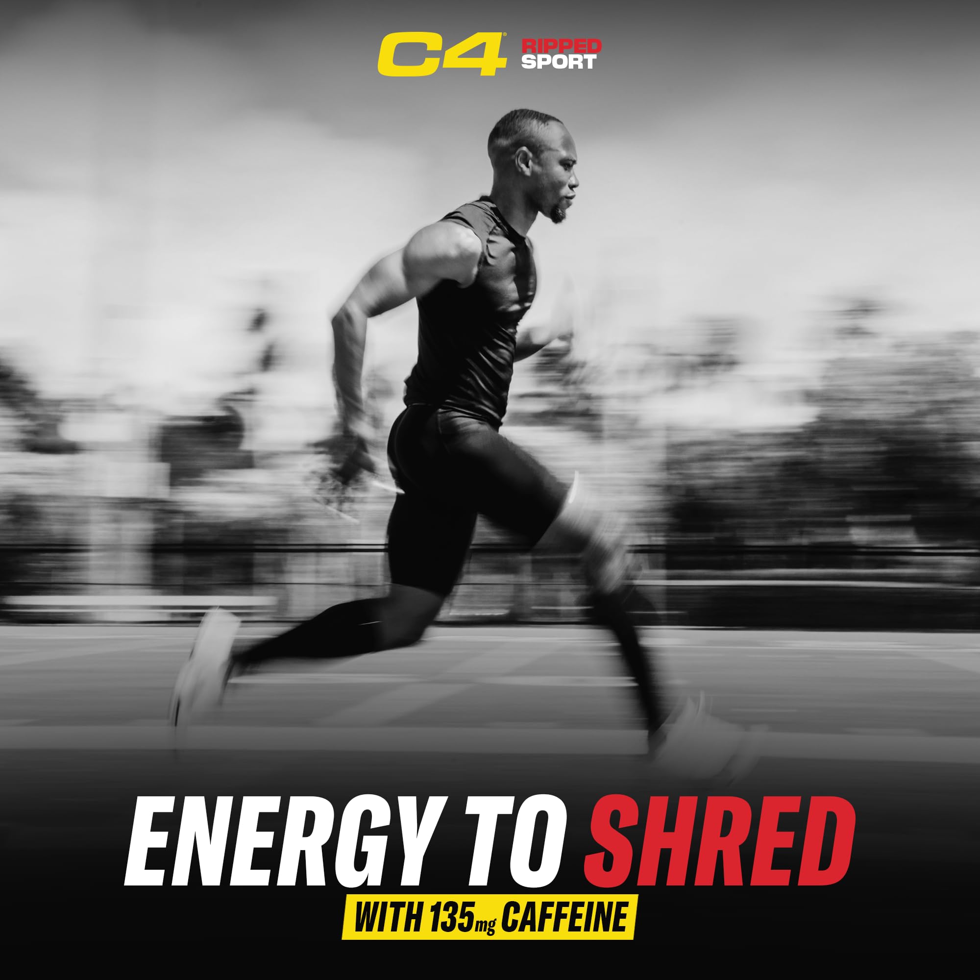 C4 Ripped Sport Pre Workout Powder, 135mg Caffeine, 30 Servings | Fruit punch flavor with 135mg caffeine, CLA, DygloFit & L-carnitine for energy, endurance and metabolism support.