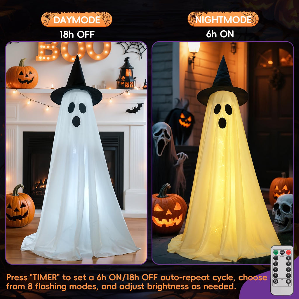 2Pcs Halloween Decorations Outdoor, Ghost Halloween Party Decoration Indoor