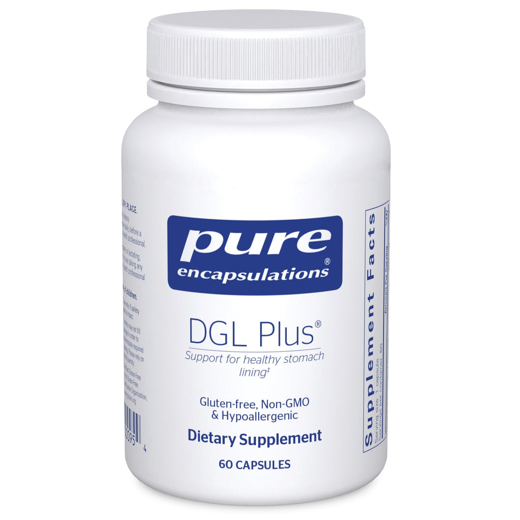 Pure Encapsulations DGL Plus, 180 Capsules | Deglycyrrhizinated Licorice Supplement to Support Gastrointestinal Health*, Herbal Blend