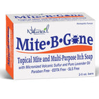 Mite Treatment for Humans, Sulfur Soap by Mite-B-Gone - 2 Pack, 5 oz Bars