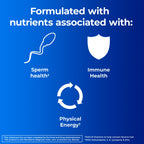 One A Day Men's Pre-Conception Health Multivitamin to Support Sperm Health, Supplement for Men with Vitamin C, Vitamin E, Selenium, Zinc, and Lycopene, 30 Count