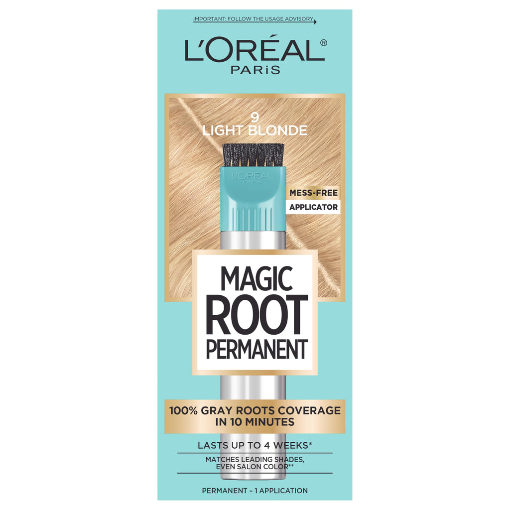 Buy now L'Oreal Paris Magic Root Rescue 10 Minute Root Hair Coloring Kit, Permanent Hair Color with Quick Precision Applicator, 100 percent Gray Coverage, 4 Dark Brown, 2 count at indiglob india