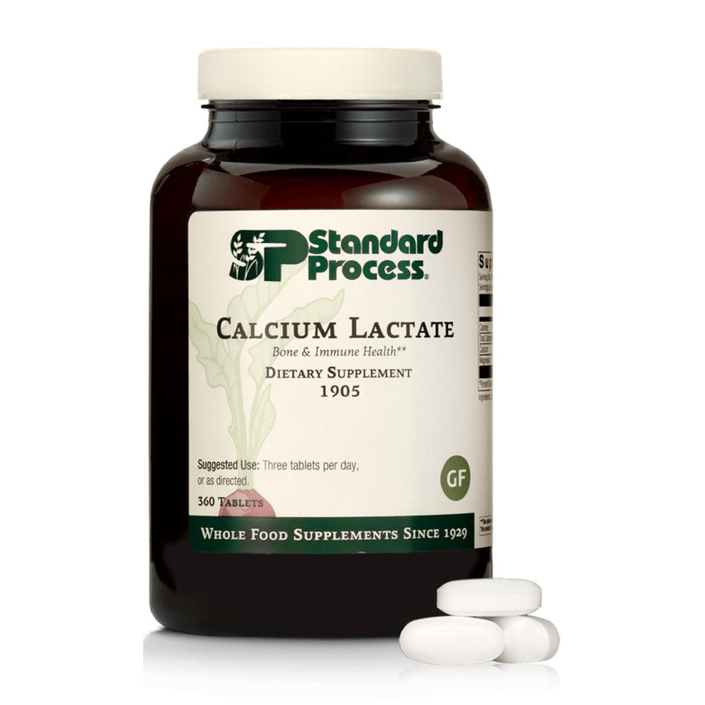 Standard Process Calcium Lactate, Bone & Immune Supplement, 90 Tablets | Bone and Immune Health Supplement, Vegan, Gluten-Free, Non-Dairy, Non-Soy and Non-Grain, Bone, Joint and Health Support