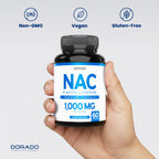 NAC Supplement (60 Capsules, 1000mg Per Serving) Premium NAC Supplement N-Acetyl Cysteine Capsules for Men and Women for Immune Support - Vegan Safe, Third Party Tested - Non GMO & USA Made