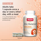 Buy now Jarrow Formulas Zinc Balance 15 mg - 100 Servings (Veggie Caps) - Includes Copper - Essential Mineral for Immune System Support - Immune Support Supplement - Gluten Free Zinc Copper Supplement - Vegan at indiglob india