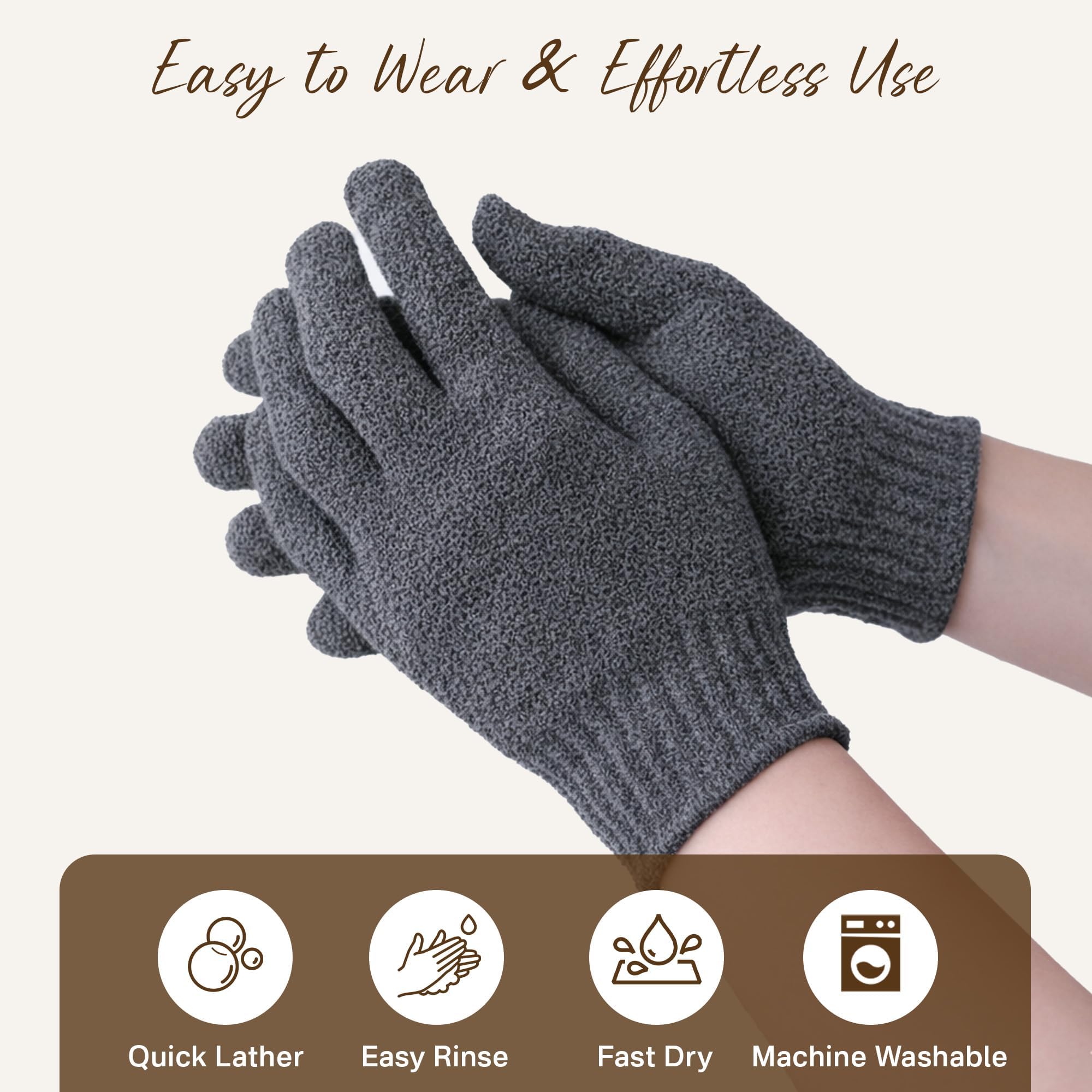 12 Pcs Exfoliating Gloves, Exfoliating Body Scrubber Exfoliator, Korean Exfoliating Mitt, Dead Skin Remover, Exfoliate Bath Shower Gloves, Moroccan Hand Body Scrub Mitt, Loofah Wash Cloth Washcloth | exfoliating