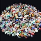 800Pcs+ (3lb) Gemstones and Crystals Set,30Kinds+ Bulk Rocks and Minerals Science Kit,Rocks Collections for Kids,Tumbled Chips Crystals,Crushed Stones