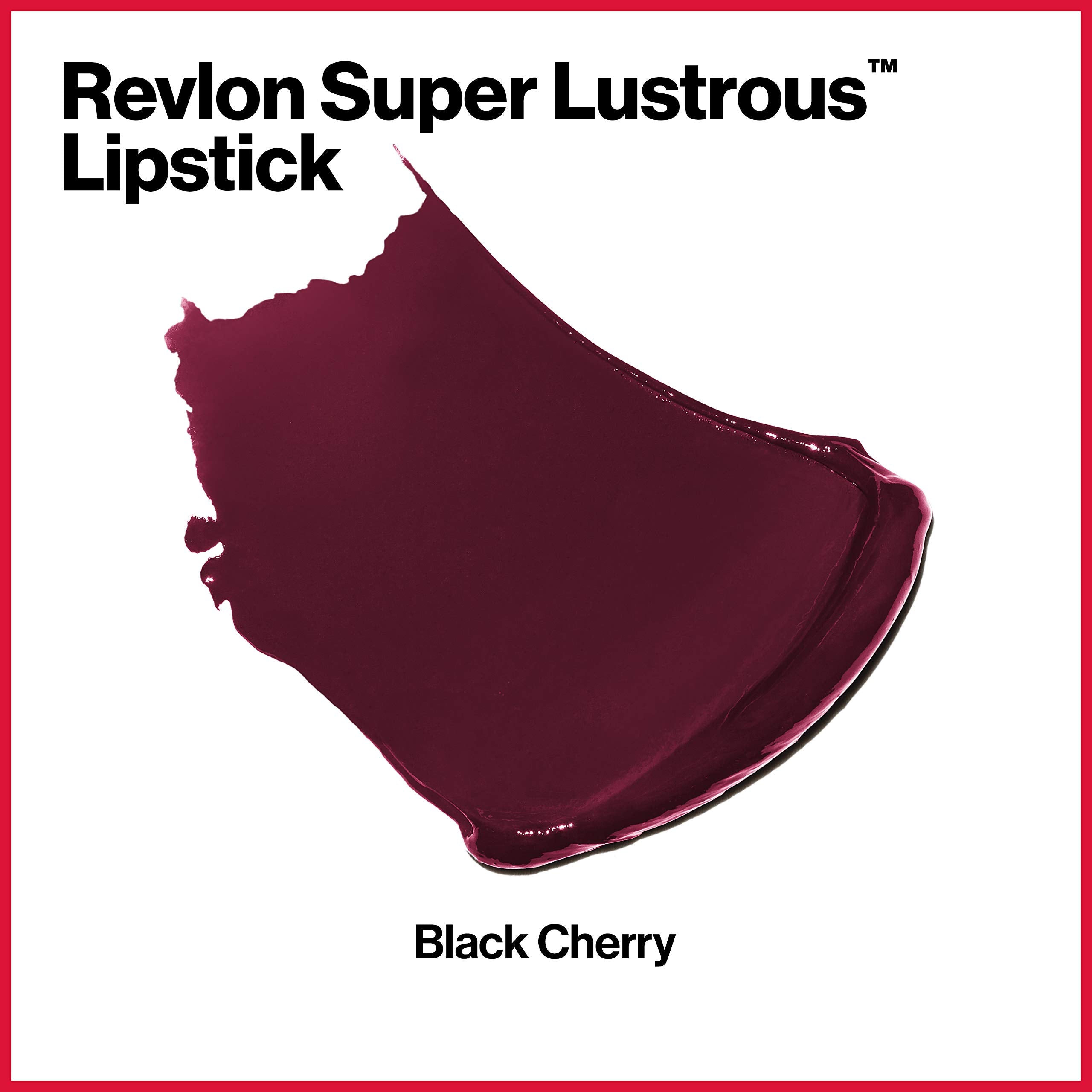 Buy now Revlon Super Lustrous Lipstick, Creamy Formula For Soft, Fuller-Looking Lips, Moisturized Feel, Black Cherry, 0.15 oz at indiglob india