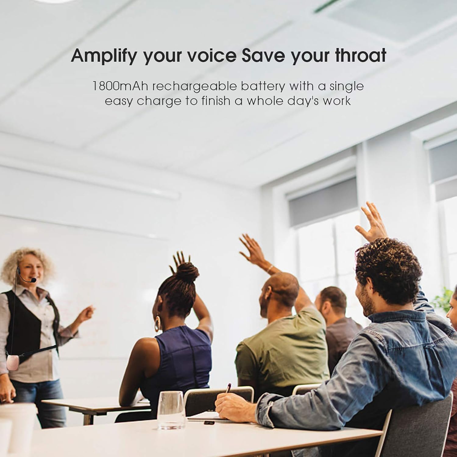 Buy now ZOWEETEK Voice Amplifier Microphone Headset for Teachers, Original Personal Voice Amplifier, Work of 12 hrs, Portable Speaker for Classroom, Speech, Tour Guide,Support MP3 Format Audio,Power Amplifier at indiglob india