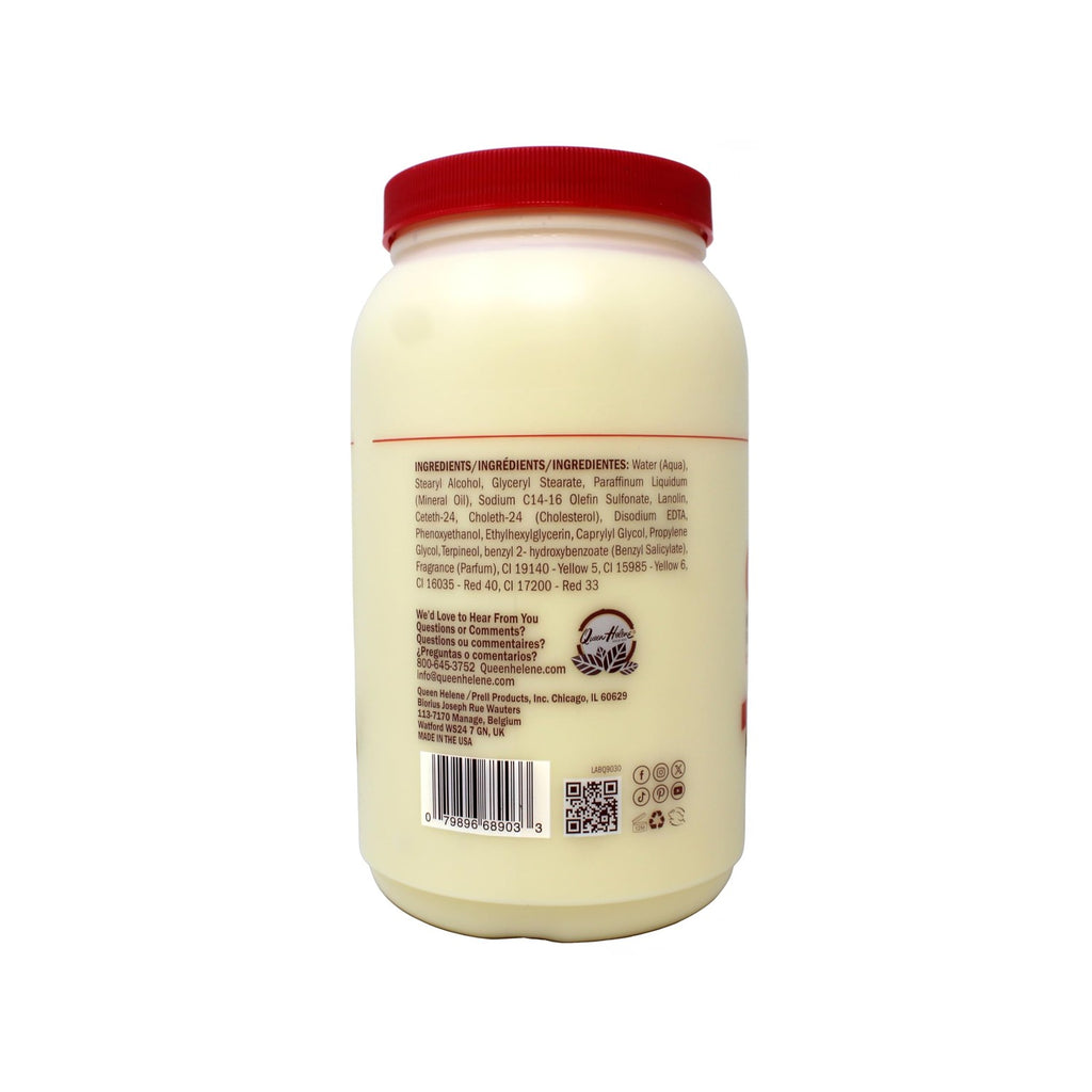 Queen Helene Cholesterol Hair Conditioning Cream, Deep Moisture Restores Shine & Manageability for Dry Over-Processed Hair, 5 lb