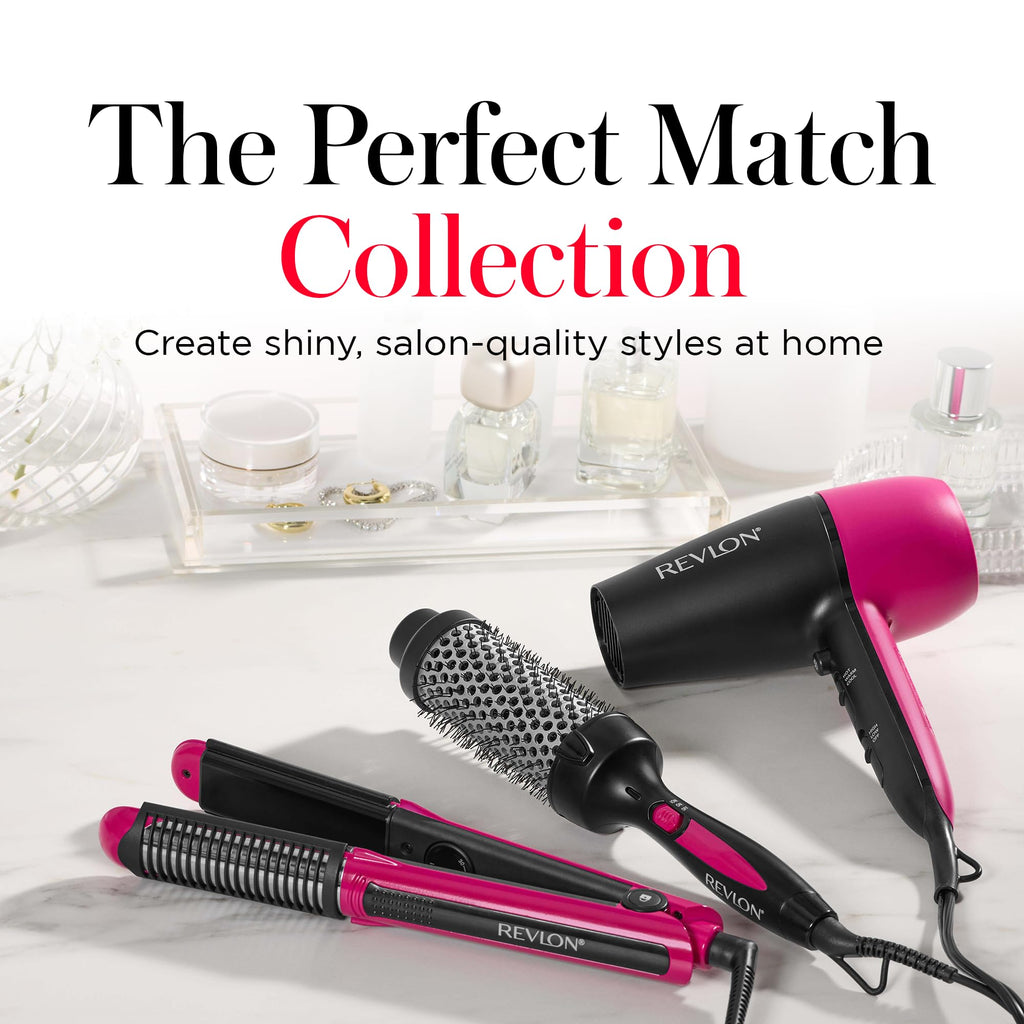 Buy now REVLON Perfect Match Hot Styler - Heated Brush to Style and Extend Blowouts, Hot Brush for Curls, Body, and Volume, Reduces Frizz and Boosts Shine at indiglob india